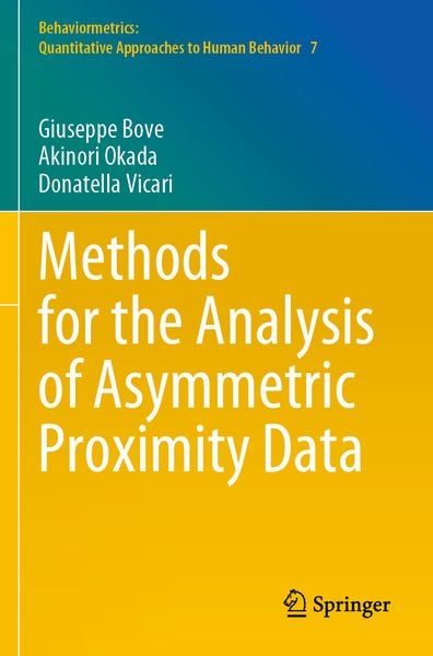 Produktbild: Methods for the Analysis of Asymmetric Proximity Data