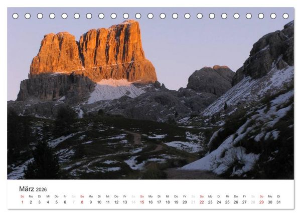 Produktbild: Bergwelten - Vom Voralpenland zu den Zentralalpen (Tischkalender 2026 DIN A5 quer), CALVENDO Monatskalender