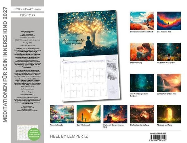 Produktbild: Meditationen f&uuml;r dein Inneres Kind Kalender 2027