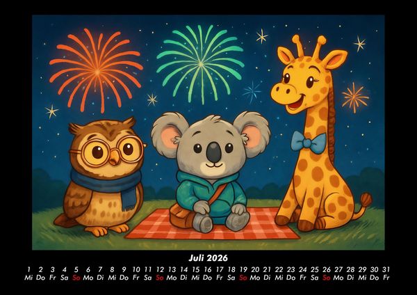 Produktbild: Ollie, Kiki & Nala - Fest der Freundschaft 2026 Fotokalender DIN A3