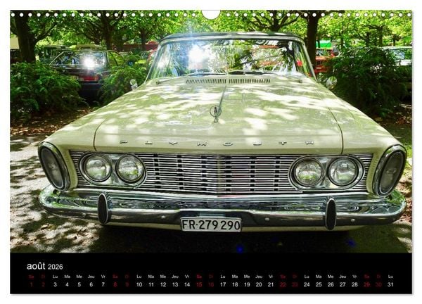 Produktbild: VOITURES VINTAGE (Calendrier mural 2026 DIN A3 vertical), CALVENDO calendrier mensuel