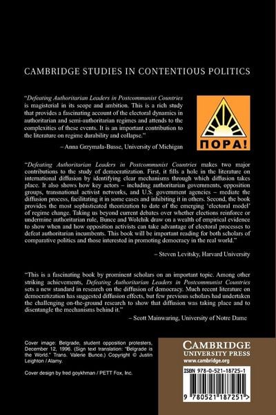 Produktbild: Defeating Authoritarian Leaders in Postcommunist Countries