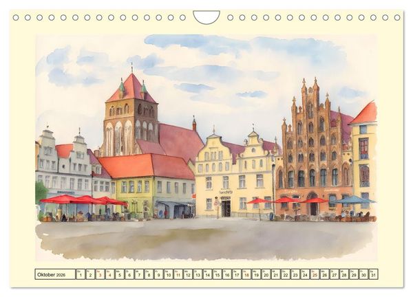 Produktbild: Entlang der deutschen Ostseek&uuml;ste (Wandkalender 2026 DIN A4 quer), CALVENDO Monatskalender