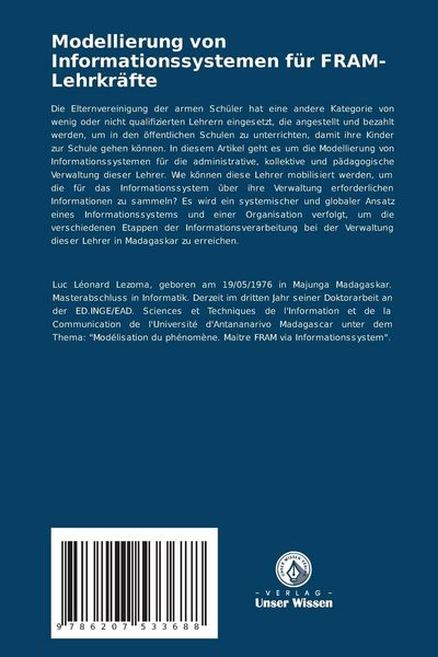 Produktbild: Modellierung von Informationssystemen f&uuml;r FRAM-Lehrkr&auml;fte