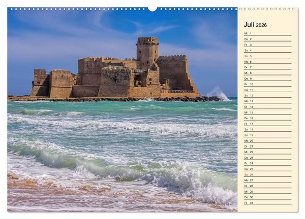 Produktbild: Burgen in Italien (hochwertiger Premium Wandkalender 2026 DIN A2 quer), Kunstdruck in Hochglanz