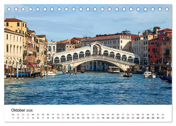 Produktbild: Einzigartiges Italien (Tischkalender 2026 DIN A5 quer), CALVENDO Monatskalender