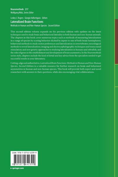 Produktbild: Lateralized Brain Functions