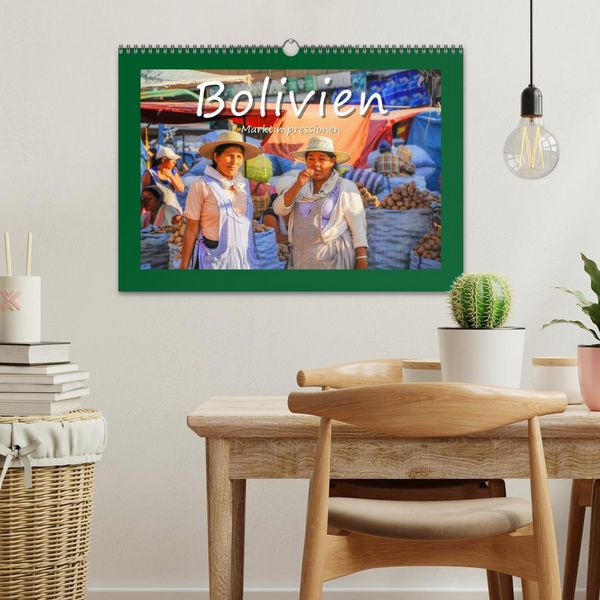 Produktbild: Bolivien - Marktimpressionen (Wandkalender 2026 DIN A3 quer), CALVENDO Monatskalender