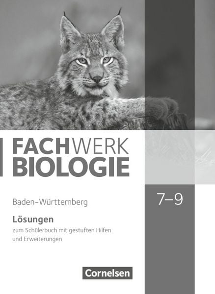 Produktbild: Fachwerk Biologie 7.-9. Schuljahr - Baden-Württemberg - Lösungen zum Schülerbuch
