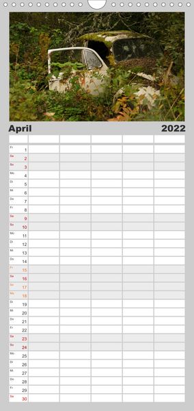 Produktbild: Familienplaner Rostende Legenden (Wandkalender 2022 , 21 cm x 45 cm, hoch)