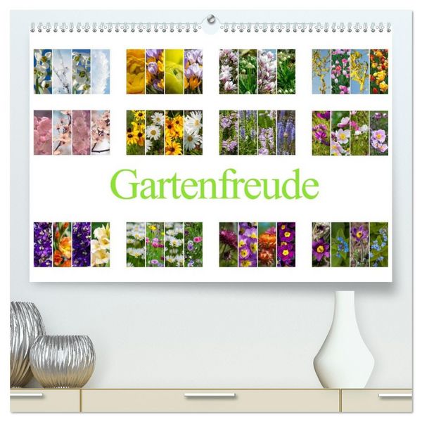 Produktbild: Gartenfreude (hochwertiger Premium Wandkalender 2026 DIN A2 quer), Kunstdruck in Hochglanz