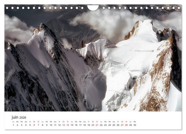 Produktbild: Paysages Le massif du Mont-Blanc (Calendrier mural 2026 DIN A4 vertical), CALVENDO calendrier mensuel