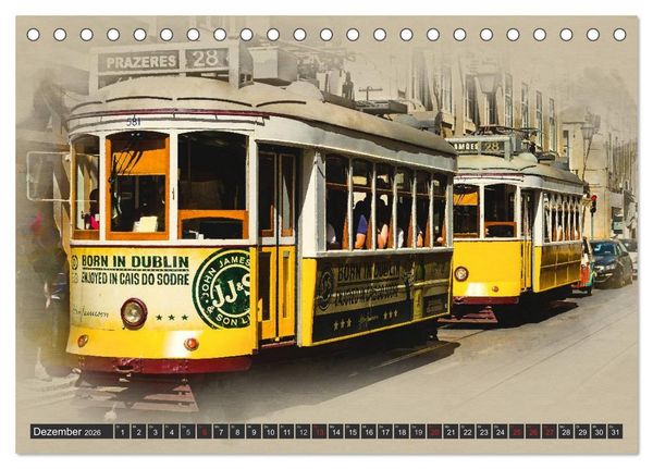 Produktbild: Traumhaftes Lissabon (Tischkalender 2026 DIN A5 quer), CALVENDO Monatskalender