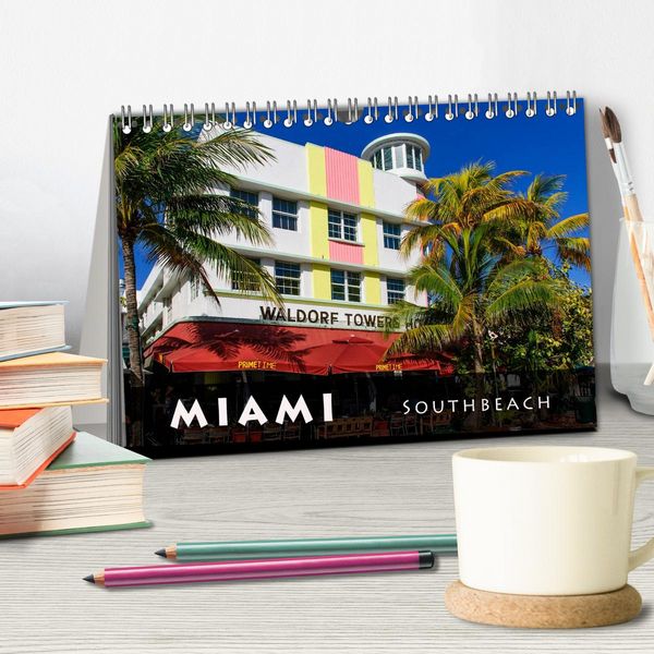 Produktbild: Miami South Beach (Tischkalender 2026 DIN A5 quer), CALVENDO Monatskalender