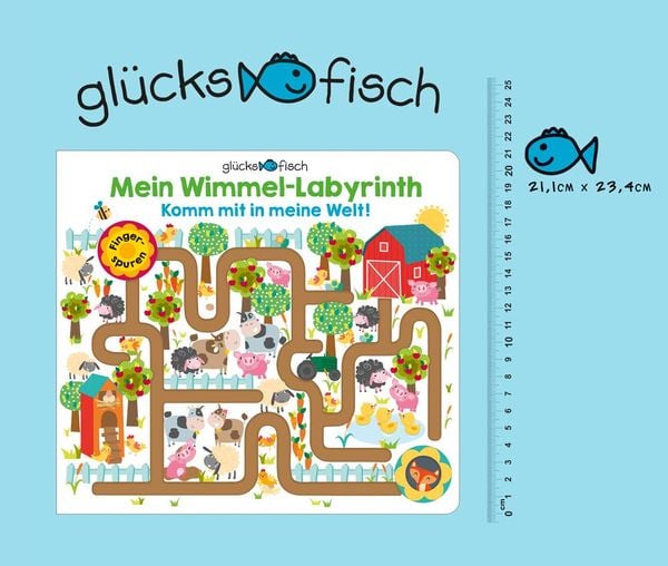 Produktbild: Gl&uuml;cksfisch: Mein Wimmel-Labyrinth: Komm mit in meine Welt!