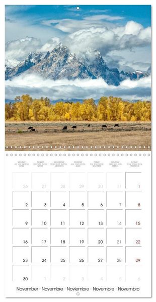 Produktbild: Teton National Park (Wall Calendar 2026 12 &times; 12 Inch) CALVENDO 12 Month Wall Calendar