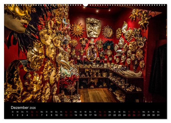 Produktbild: Momenti di Venezia - Venezianische Momente (hochwertiger Premium Wandkalender 2026 DIN A2 quer), Kunstdruck in Hochglanz