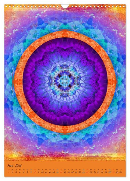 Produktbild: Mandala Energien (Wandkalender 2026 DIN A3 hoch), CALVENDO Monatskalender