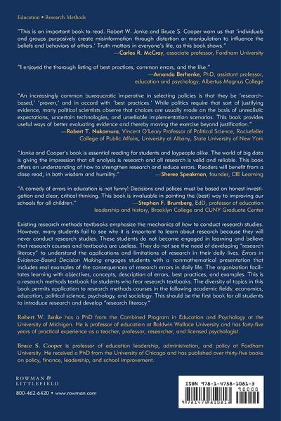 Produktbild: Errors in Evidence-Based Decision Making