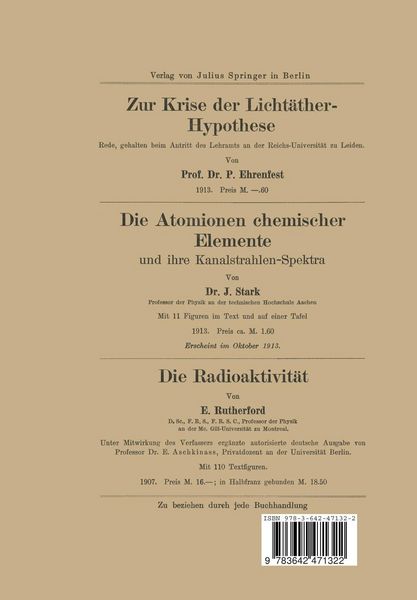 Produktbild: Die radioaktive Strahlung als Gegenstand wahrscheinlichkeitstheoretischer Untersuchungen