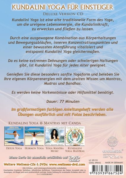 Produktbild: Kundalini Yoga f&uuml;r Einsteiger (Deluxe Version CD)