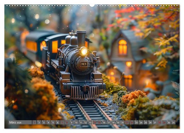 Produktbild: Modelleisenbahnen sind cool (hochwertiger Premium Wandkalender 2026 DIN A2 quer), Kunstdruck in Hochglanz