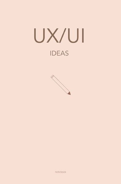 Produktbild: UX/UI - Notizbuch f&uuml;r UX/UI Themen und Ideen: Wireframing und Prototyping | 120 gepunktete Seiten