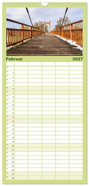 Produktbild: Familienplaner 2027 - Anklam und Umgebung mit 5 Spalten (Wandkalender, 21 x 45 cm) CALVENDO