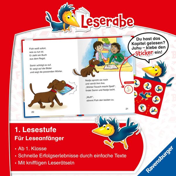 Produktbild: Leserabe 1. Lesestufe - Schulgeschichten mit Hund Floh