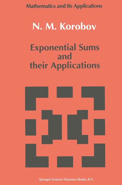 Produktbild: Exponential Sums and their Applications
