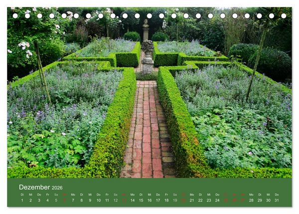 Produktbild: G&auml;rten in Westfalen &ouml;ffnen ihre Pforten (Tischkalender 2026 DIN A5 quer), CALVENDO Monatskalender