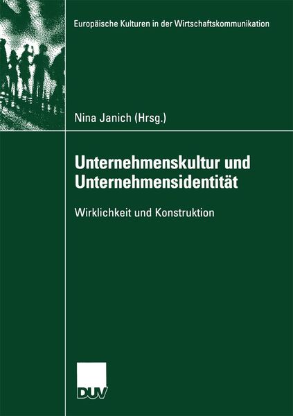 Produktbild: Unternehmenskultur und Unternehmensidentit&auml;t