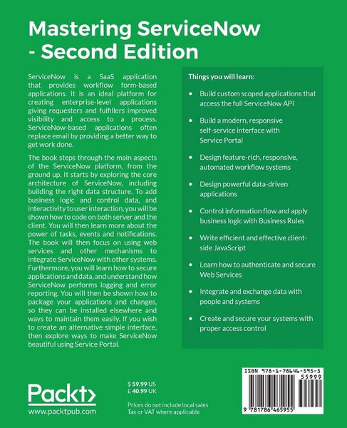 Produktbild: Mastering ServiceNow - Second Edition