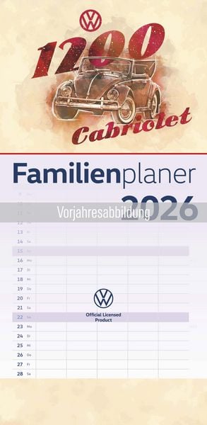 Produktbild: VW Familienplaner Illustrationen 2027
