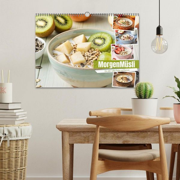 Produktbild: MorgenM&uuml;sli - Ein Jahr voller Farbe und Genuss (Wandkalender 2027 DIN A3 quer), CALVENDO Monatskalender