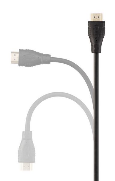 Produktbild: SpeaKa Professional HDMI Anschlusskabel HDMI-A Stecker, HDMI-A Stecker 1.00 m Schwarz SP-13660968 4K UHD, vergoldete Steckkontakte HDMI-Kabel