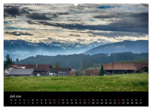 Produktbild: Allg&auml;uer Impressionen (Wandkalender 2026 DIN A2 quer), CALVENDO Monatskalender