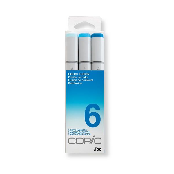 Produktbild: Copic Pinselmarker Set Sketch Color Fusion 6 3 St&uuml;ck