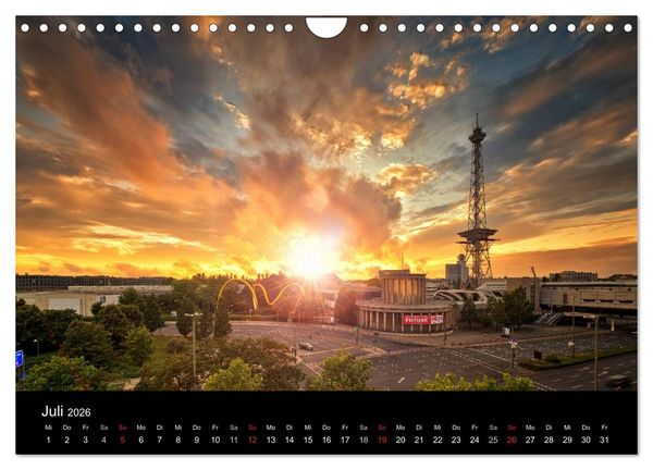 Produktbild: Berlin zwischen Tag und Nacht (Wandkalender 2026 DIN A4 quer), CALVENDO Monatskalender