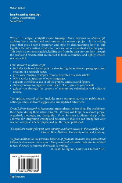 Produktbild: From Research to Manuscript
