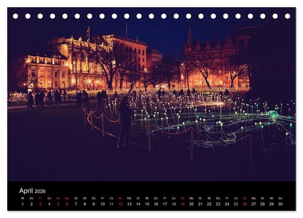 Produktbild: EDINBURGH. Blick. Licht. Wetter. (Tischkalender 2026 DIN A5 quer), CALVENDO Monatskalender