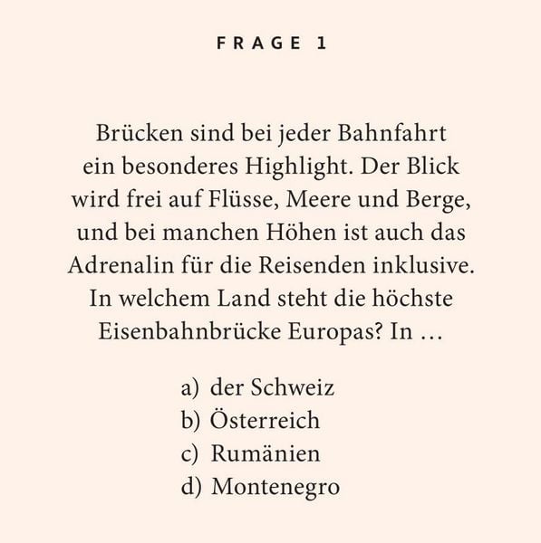 Produktbild: Eisenbahn-Quiz