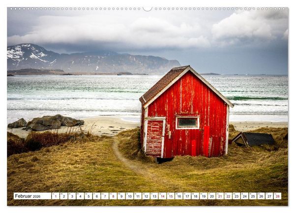 Produktbild: Lofoten - Eine Reise durch Nordnorwegen (Wandkalender 2026 DIN A2 quer), CALVENDO Monatskalender