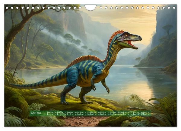 Produktbild: Un voyage vers le pass&eacute; - D&eacute;couverte de la faune (Calendrier mural 2026 DIN A4 vertical), CALVENDO calendrier mensuel