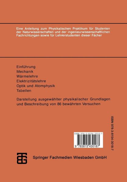Produktbild: Physikalisches Praktikum