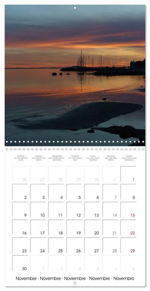 Produktbild: M&eacute;diterran&eacute;e - L'&eacute;tang de Thau (Calendrier mural carr&eacute; 2026 30x30 cm) Calendrier double avec une page pour vos prises de notes
