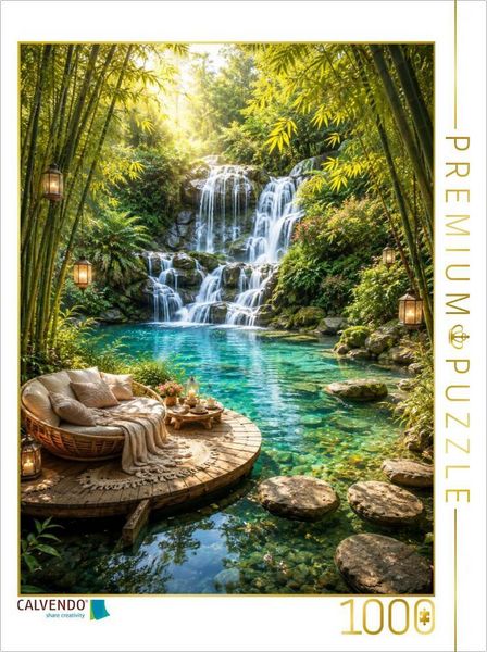 CALVENDO Puzzle Die stille Oase | 1000 Teile Lege-Größe 64 × 48 cm Foto-Puzzle für glückliche Stunden