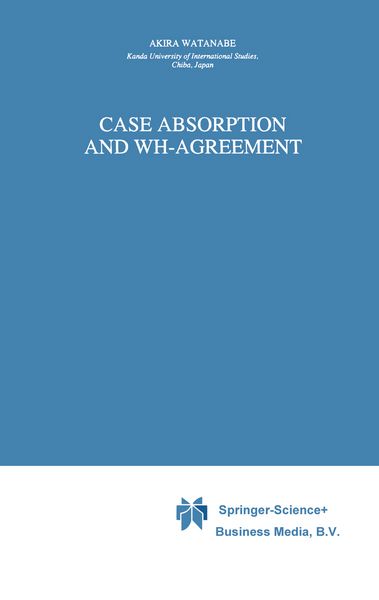 Produktbild: Case Absorption and WH-Agreement