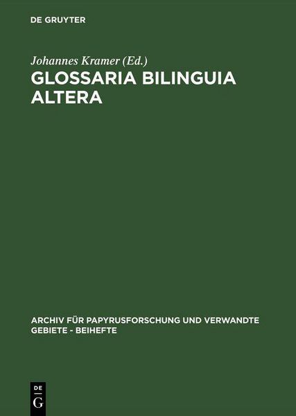Produktbild: Glossaria bilinguia altera