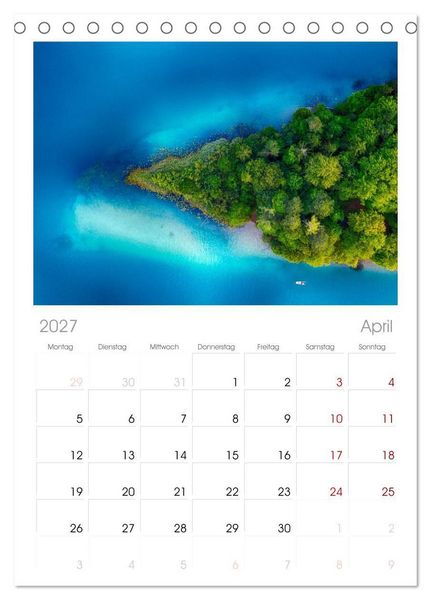 Produktbild: Tischplaner 2027 - Der wundersch&ouml;ne Faaker See in K&auml;rnten (A5 Tischkalender zum Aufstellen) CALVENDO
